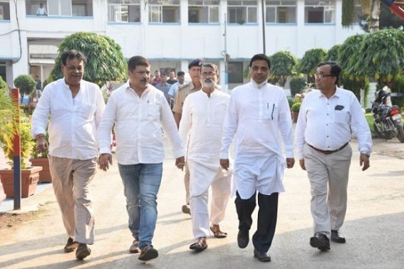 Attacks on Congress activists at various places in the state: Congress placed deputation at Agartala Police Headquarter Attacks on Congress activists at various places in the state: Congress placed deputation at Agartala Police Headquarter